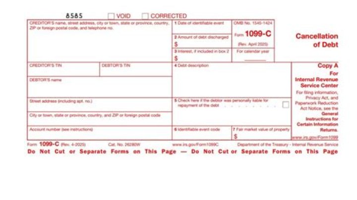 Can a creditor send a 1099c 3 years after the debt is cancelled?