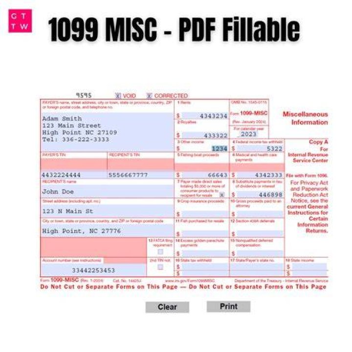 Can A S corporation receive a 1099 form?