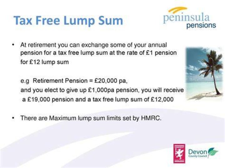 Can you take a lump sum out of your pension?