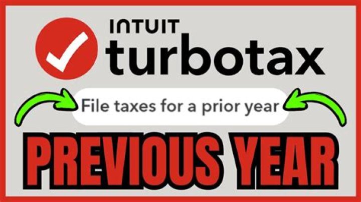 Do you need Turbo Tax for prior years?