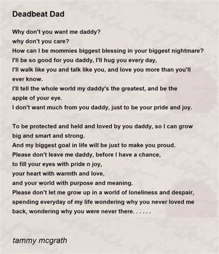 Does a deadbeat dad have rights?