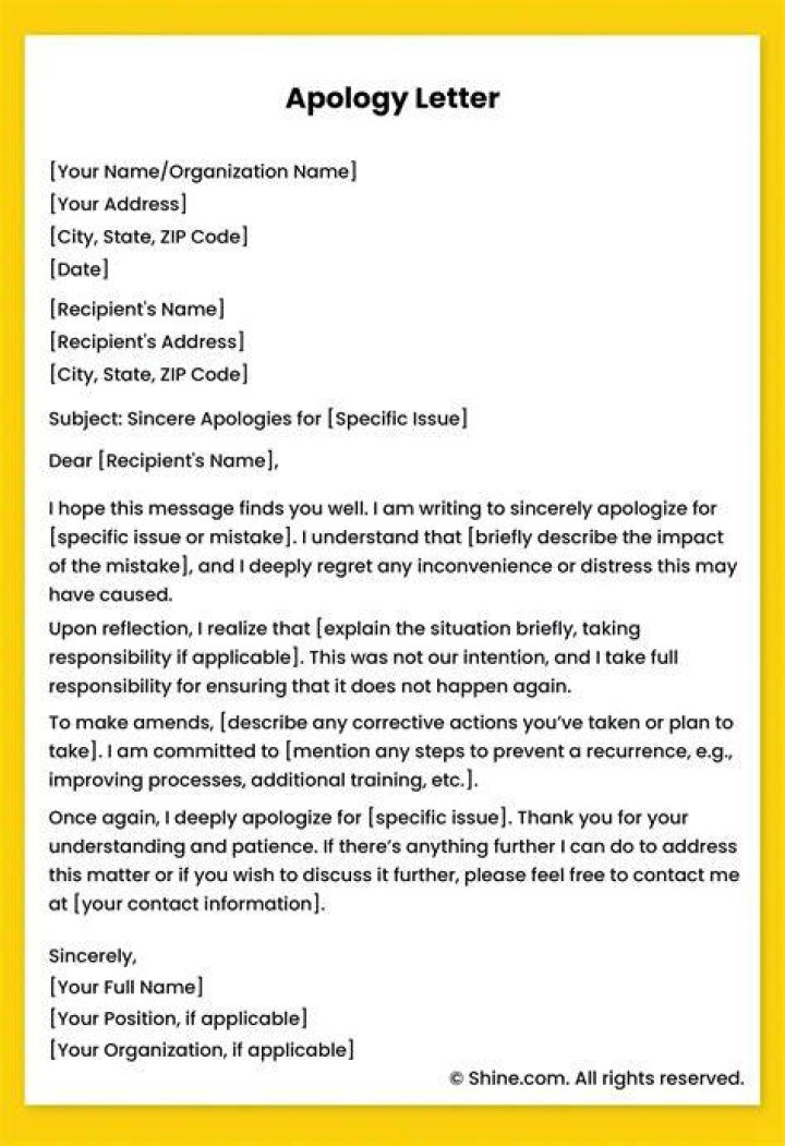 How do I apologize for sending a document late?