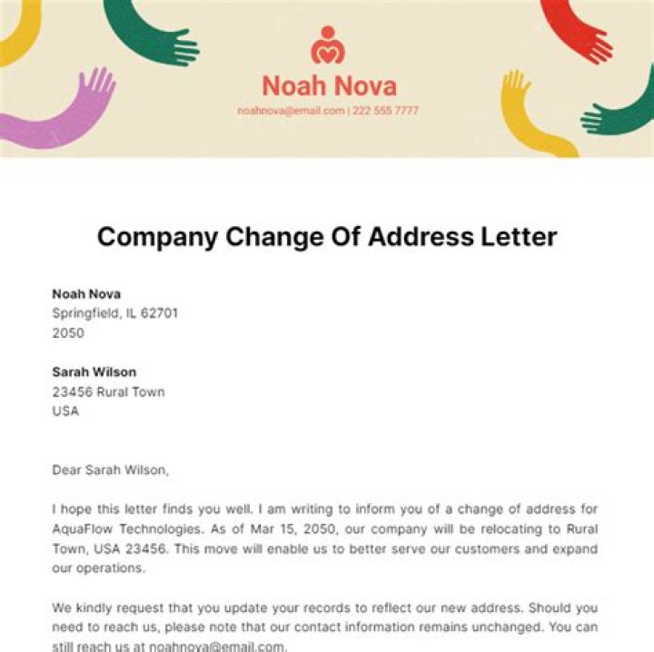 How do I change the address of my S corp?