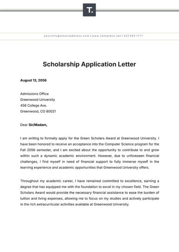 How do I fill out a scholarship application?