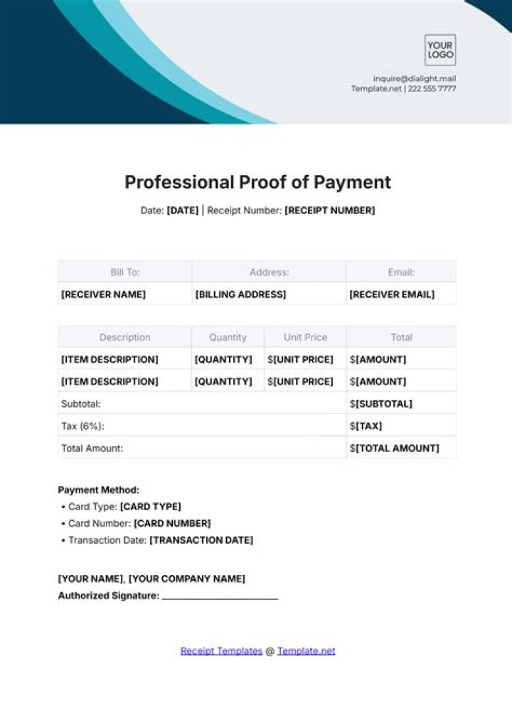 How do I get evidence of payment?