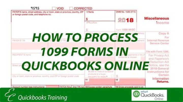 How do I process 1099s in QuickBooks online?