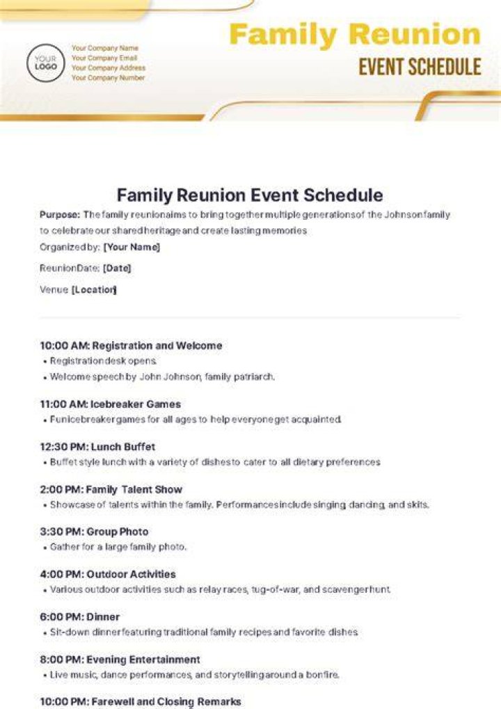 How do I set up a family reunion committee?