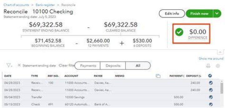 How do you reconcile accounts quickly?