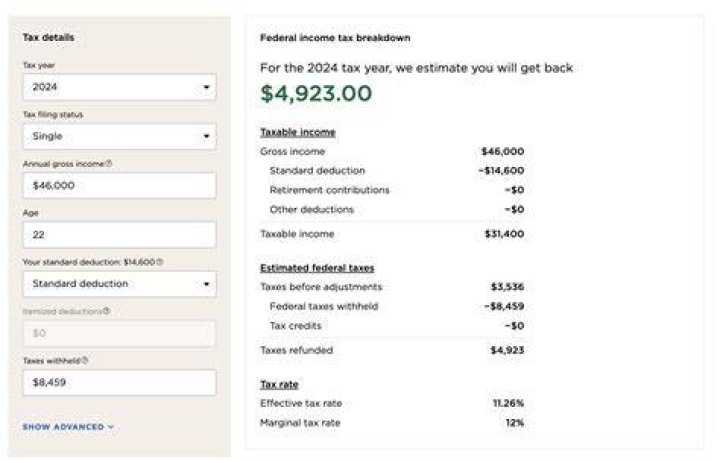 What form tells you how much you paid in taxes last year?