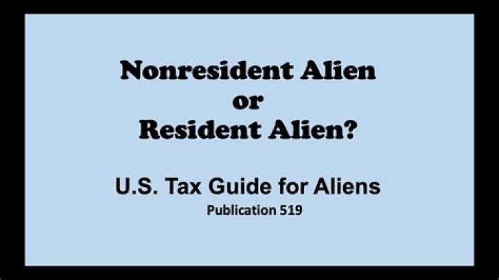 What is a nonresident alien employee?
