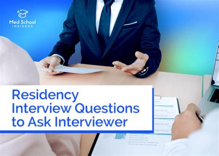What should I ask during a residency interview?