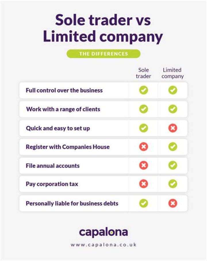 Who controls a sole trader business?
