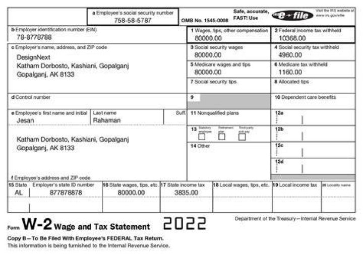 Why does my W-2 have nothing in Box 2?