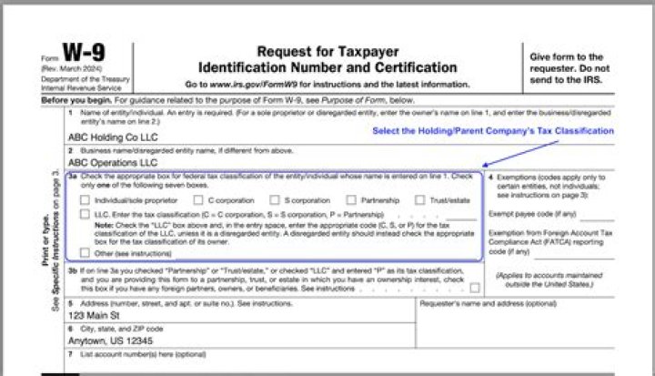 Why would a company request a W9 from another company?